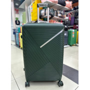 Чемодан 28 дюймов Sonara темно-зеленый с расширением из полипропилена