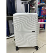 Чемодан 28 дюймов Travel Air белый с расширением из полипропилена