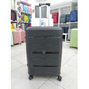 Чемодан 28 дюймов Travel Bon черный с расширением из полипропилена