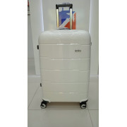 Чемодан 28 дюймов Travel Fashion One белый из полипропилена