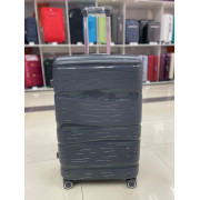 Чемодан 28 дюймов Travel Fashion темно-серый из полипропилена 