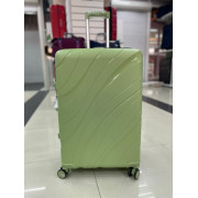 Чемодан 28 дюймов Travel Fashion Wave зеленый с расширением из полипропилена