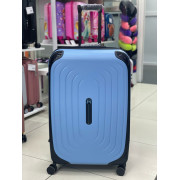 Чемодан 28 дюймов W.zckiss Oval голубой с расширением из полипропилена
