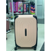 Чемодан 28 дюймов W.zckiss Oval светло-розовый с расширением из полипропилена