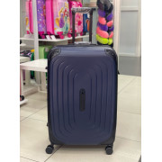 Чемодан 28 дюймов W.zckiss Oval темно-синий с расширением из полипропилена