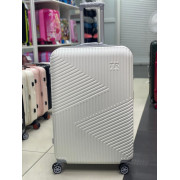 Чемодан 30 дюйма TR Space белый из поликарбоната с расширением