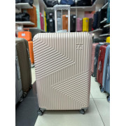 Чемодан 30 дюйма TR Space бежевый из поликарбоната с расширением