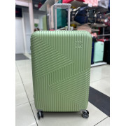 Чемодан 30 дюйма TR Space зеленый из поликарбоната с расширением