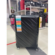 Чемодан 30 дюймов Mironpan черный с расширением из полипропилена (м98)