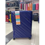 Чемодан 30 дюймов Mironpan синий с расширением из полипропилена (м98)