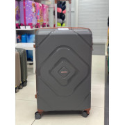 Чемодан 30 дюймов Mironpan темно-серый с расширением из полипропилена (м104)
