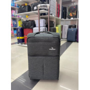 Чемодан тканевый Kangaroo 24 дюйма, 3-х колёсный, темно-зеленый