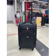 Чемодан тканевый Line Plus 20 дюймов, черный (ручная кладь)