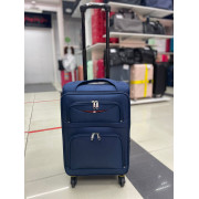 Чемодан тканевый Line Plus 20 дюймов, синий (ручная кладь)