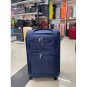 Чемодан тканевый Line Plus 24 дюйма, синий