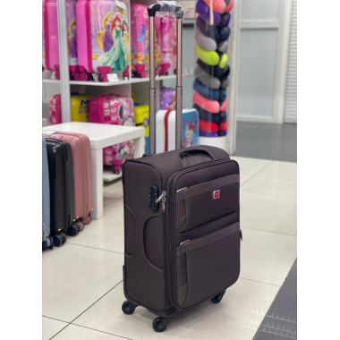 Чемодан тканевый Livings Bring 22 дюйма коричневый