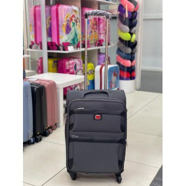 Чемодан тканевый Livings Bring 22 дюйма темно-серый