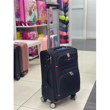 Чемодан тканевый Livings Plus 22 дюйма черный