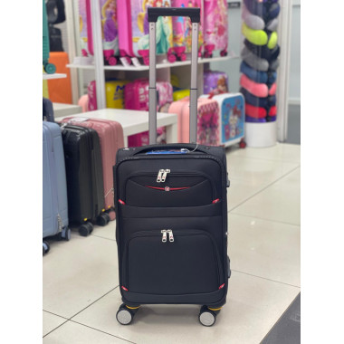 Чемодан тканевый Livings Plus 22 дюйма черный