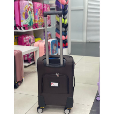 Чемодан тканевый Livings Plus 22 дюйма коричневый