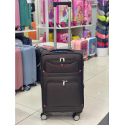 Чемодан тканевый Livings Plus 24 дюйма коричневый