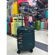 Чемодан тканевый Mironpan 20 дюймов бирюзовый (м21) (ручная кладь)