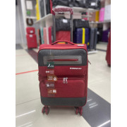 Чемодан тканевый Mironpan 20 дюймов бордовый (м54) (ручная кладь)
