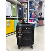 Чемодан тканевый Mironpan 20 дюймов черный (м59) (ручная кладь)