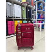 Чемодан тканевый Mironpan 20 дюймов красный (м59) (ручная кладь)