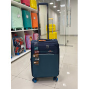 Чемодан тканевый Mironpan 20 дюймов синий (м53)