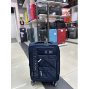 Чемодан тканевый Mironpan 20 дюймов синий (м59) (ручная кладь)