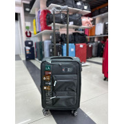 Чемодан тканевый Mironpan 20 дюймов темно-серый (м59) (ручная кладь)