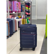 Чемодан тканевый Mironpan 20 дюймов темно-синий (м29) (ручная кладь)