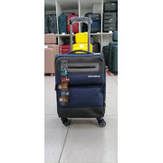 Чемодан тканевый Mironpan 20 дюймов темно-синий (м54)