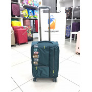 Чемодан тканевый Mironpan 22 дюймов бирюзовый (м60)