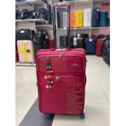 Чемодан тканевый Mironpan 24 дюйма красный (м55)
