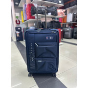 Чемодан тканевый Mironpan 26 дюймов синий (м59)