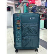 Чемодан тканевый Mironpan 30 дюймов бирюзовый (м59)