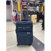 Чемодан тканевый Ruiqiroo 20 дюймов, синий (ручная кладь)