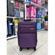Чемодан тканевый Ruiqiroo (5 колёс) 20 дюймов, фиолетовый (ручная кладь)
