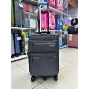 Чемодан тканевый Ruiqiroo (5 колёс) 20 дюймов, темно-серый (ручная кладь)