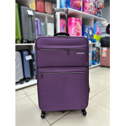 Чемодан тканевый Ruiqiroo (5 колёс) 28 дюймов, фиолетовый