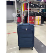 Чемодан тканевый Travel 20 дюймов, синий (ручная кладь)