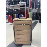 Чемодан тканевый Travel 24 дюйма, 3-х колёсный, бежевый