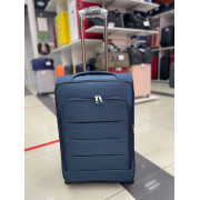 Чемодан тканевый Travel 24 дюйма, 3-х колёсный, синий
