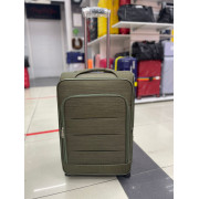 Чемодан тканевый Travel 24 дюйма, 3-х колёсный, зеленый
