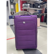 Чемодан тканевый Travel 28 дюймов, 3-х колёсный, фиолетовый