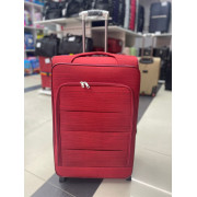 Чемодан тканевый Travel 28 дюймов, 3-х колёсный, красный