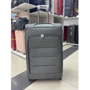 Чемодан тканевый Travel 28 дюймов, 3-х колёсный, серый