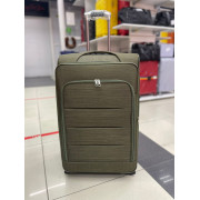 Чемодан тканевый Travel 28 дюймов, 3-х колёсный, зеленый